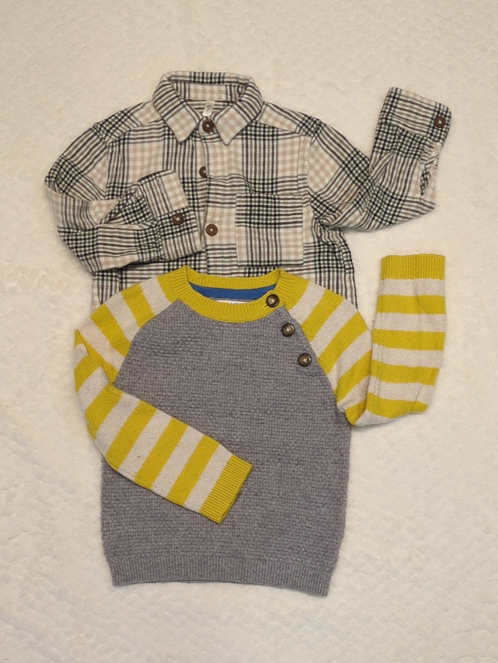 Rylee + Cru Plaid Shirt & Biden Sweater